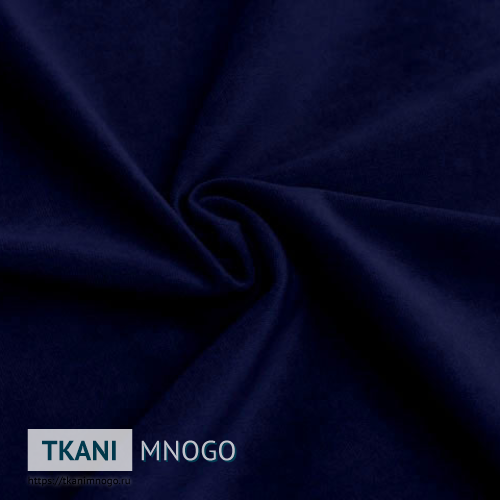 Фото ткани велюра “Proshe-V26” (однотонный синий)