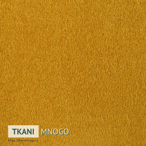 Фото ткани велюра “19” (однотонный желтый)
