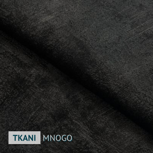 Фото внешнего вида велюра “83” (однотонный черный, серый)