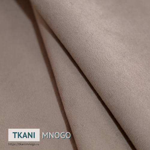 Фото материала велюра “19” (однотонный бежевый)
