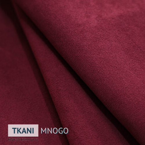 Фото материала велюра “59” (однотонный бордовый)