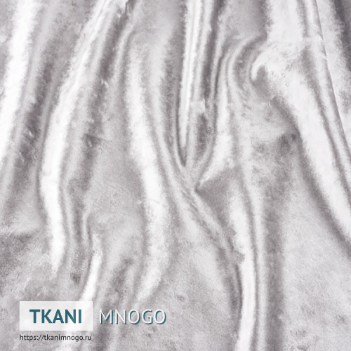 Фото обивки велюра “2” (однотонный серый)